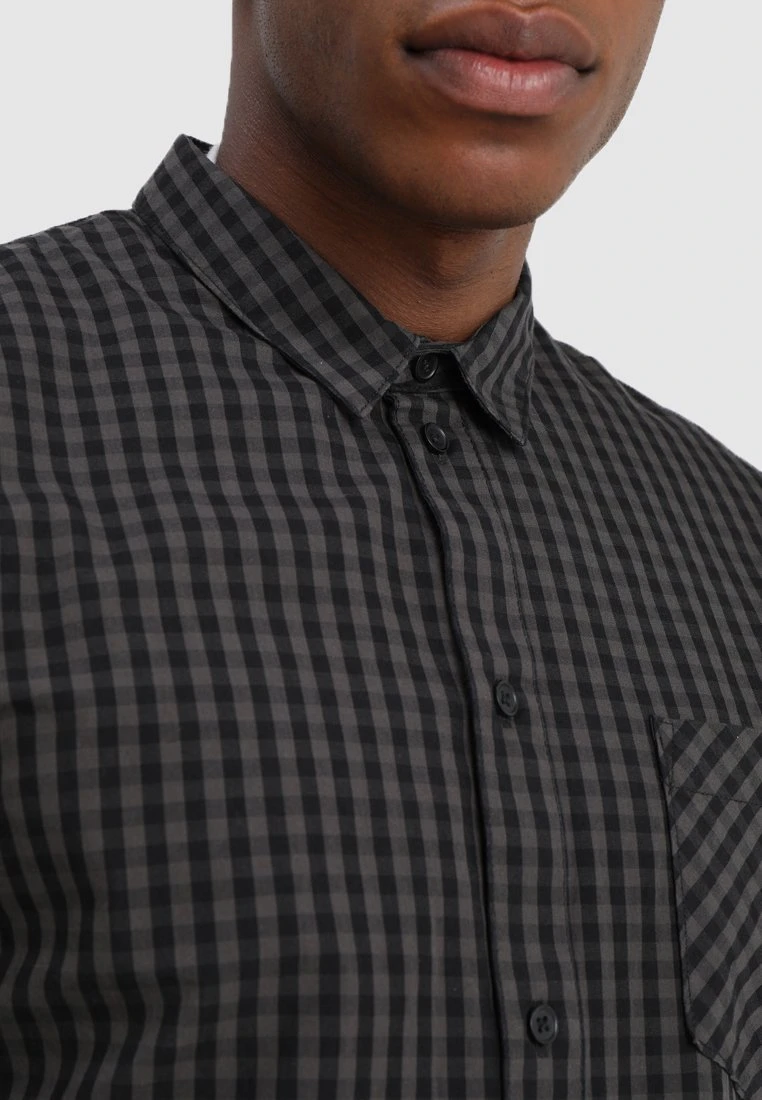 Pier One Overhemd - Dark Gray 4 Pier One Overhemd - Dark Gray - Afbeelding 4