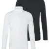 Pier One 2 Pack - Longsleeve - White/Black