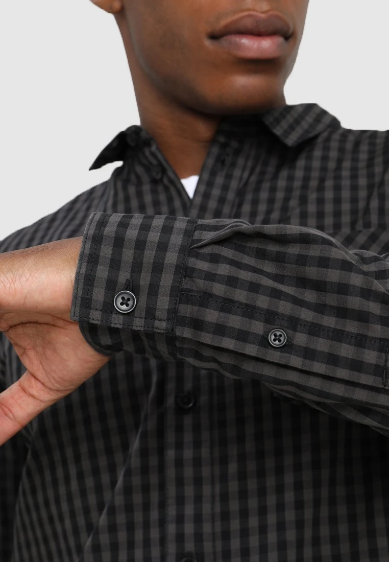 Pier One Overhemd - Dark Gray 5 Pier One Overhemd - Dark Gray - Afbeelding 5