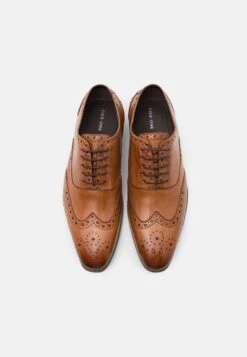 Pier One Leather - Veterschoenen - Cognac -Herenkleding Winkel 15f1d142a8814a208bbc0e7f2bb30aed