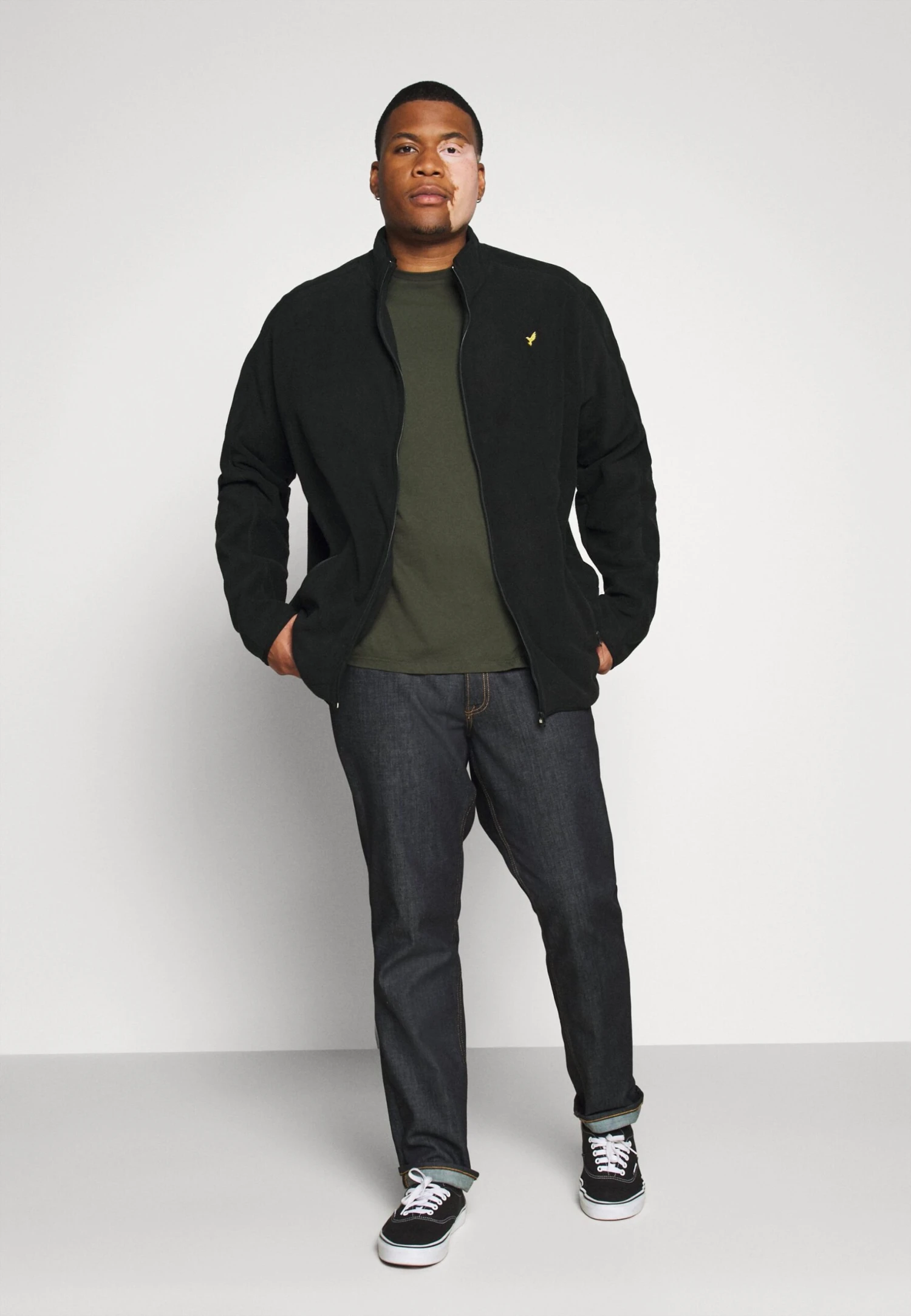 Pier One Fleecejas - Black 2 Pier One Fleecejas - Black - Afbeelding 2