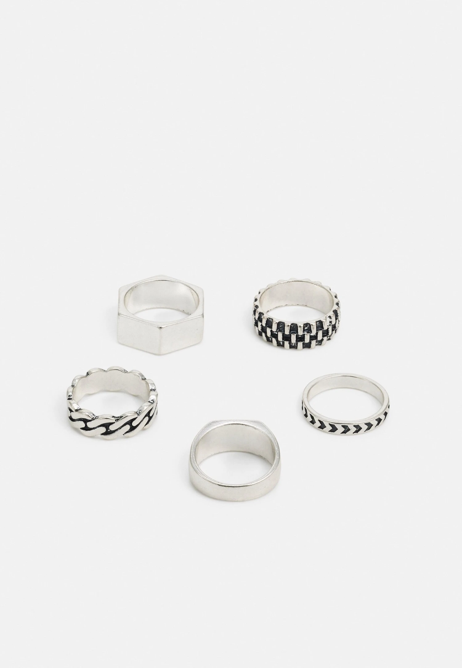 Pier One 5 Pack - Ring - Silver-Coloured 2 Pier One 5 Pack - Ring - Silver-Coloured - Afbeelding 2