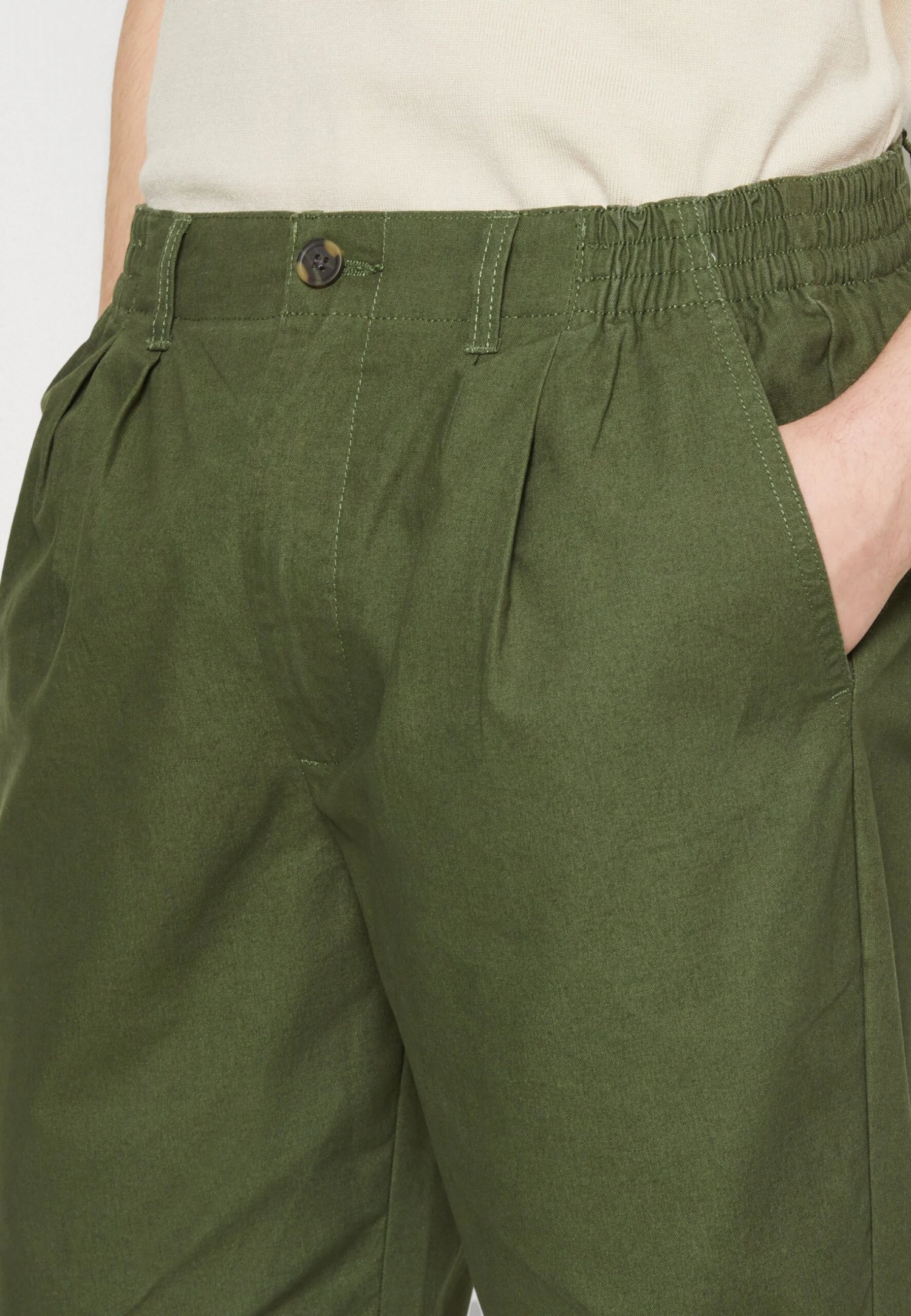 Pier One Broek - Olive 4 Pier One Broek - Olive - Afbeelding 4