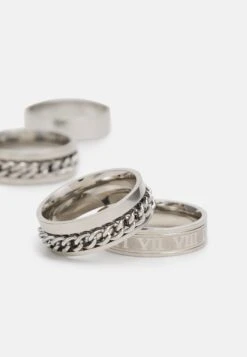 Pier One 5 Pack - Ring - Silver-Coloured 5 Pier One 5 Pack - Ring - Silver-Coloured -Herenkleding Winkel 62ea1ab33bc34a5589bbc99ec8c033f8
