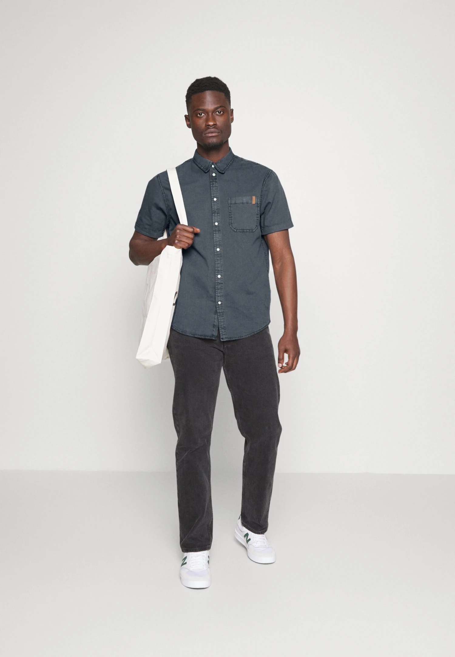 Pier One Overhemd - Blue-Grey 2 Pier One Overhemd - Blue-Grey - Afbeelding 2