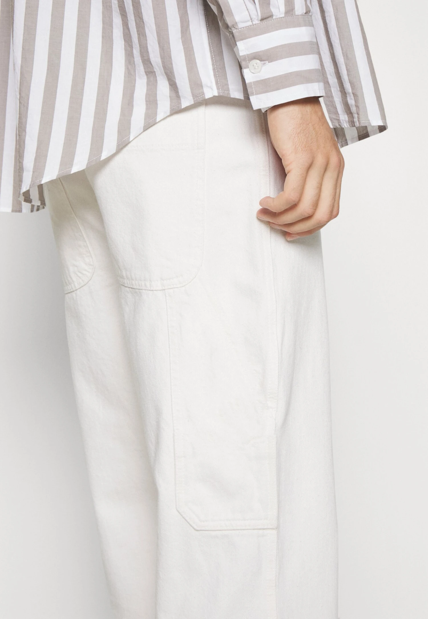 Pier One Carpenter Colored Twill- Straight Leg Jeans - Off-White 6 Pier One Carpenter Colored Twill- Straight Leg Jeans - Off-White - Afbeelding 6