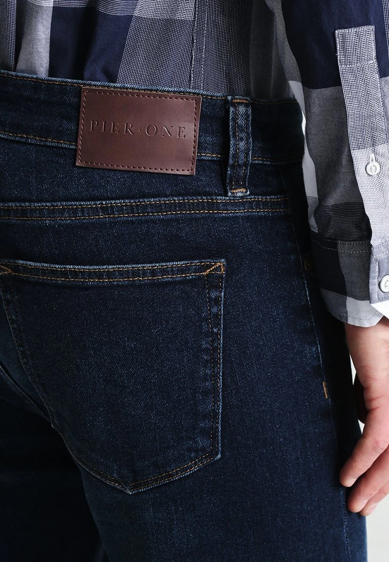 Pier One Basic - Straight Leg Jeans - Dark Blue Denim 5 Pier One Basic - Straight Leg Jeans - Dark Blue Denim - Afbeelding 5