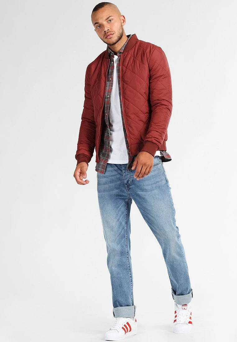 Pier One Overhemd - Grey/Coral 2 Pier One Overhemd - Grey/Coral - Afbeelding 2