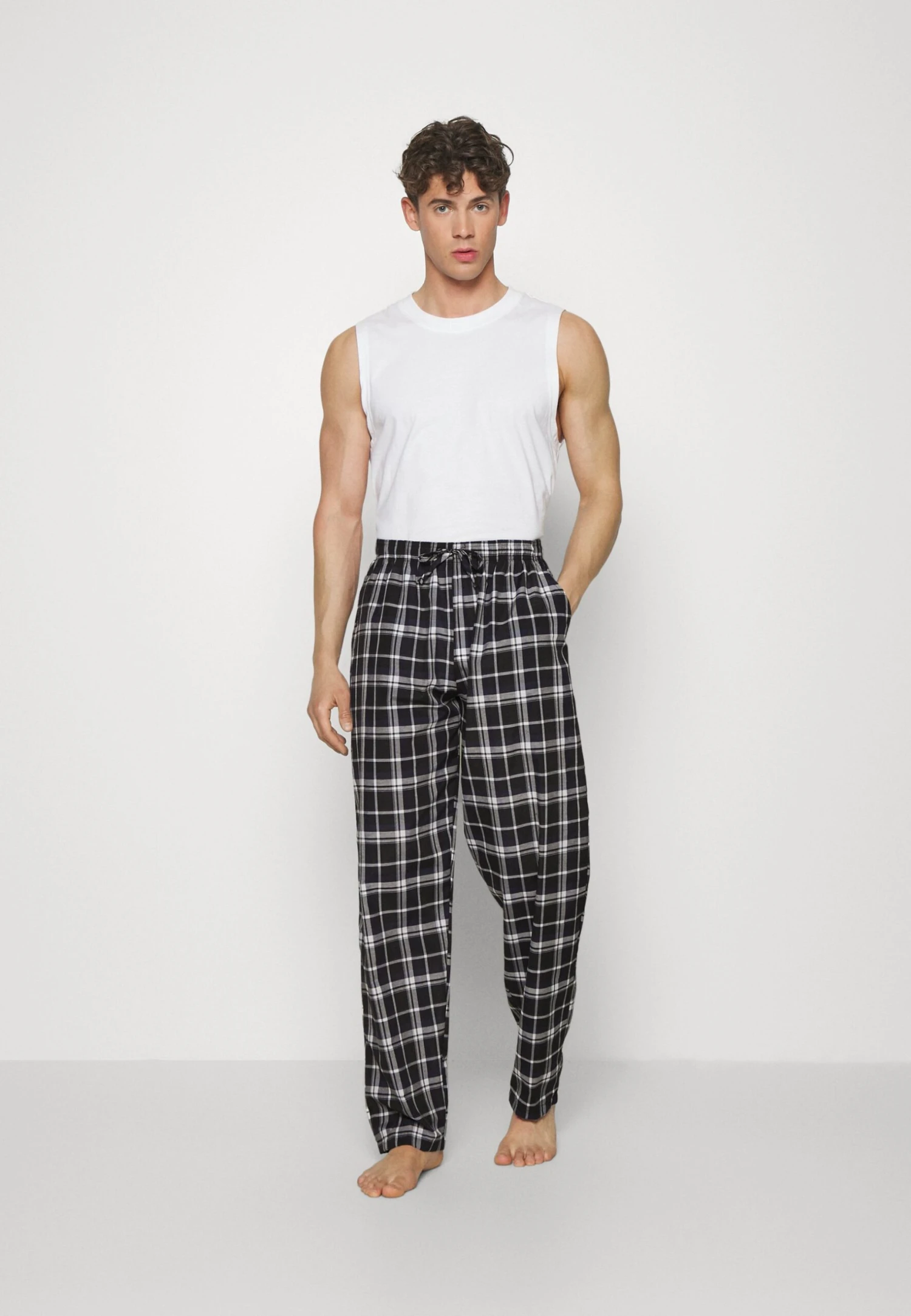 Pier One 2 Pack - Pyjamabroek -Dark Blue 1 Pier One 2 Pack - Pyjamabroek -Dark Blue