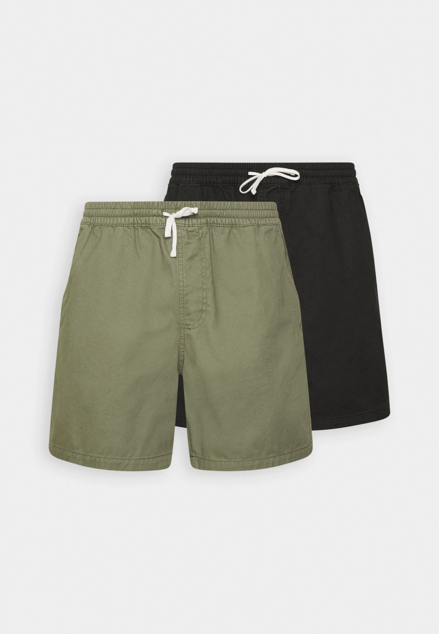 Pier One 2 Pack - Shorts - Olive/Black 5 Pier One 2 Pack - Shorts - Olive/Black - Afbeelding 5