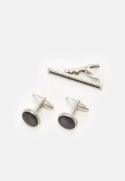 Pier One Set - Pochet - Black/Silver-Coloured -Herenkleding Winkel af718bb6ea53446385ba8c5b356de5e5