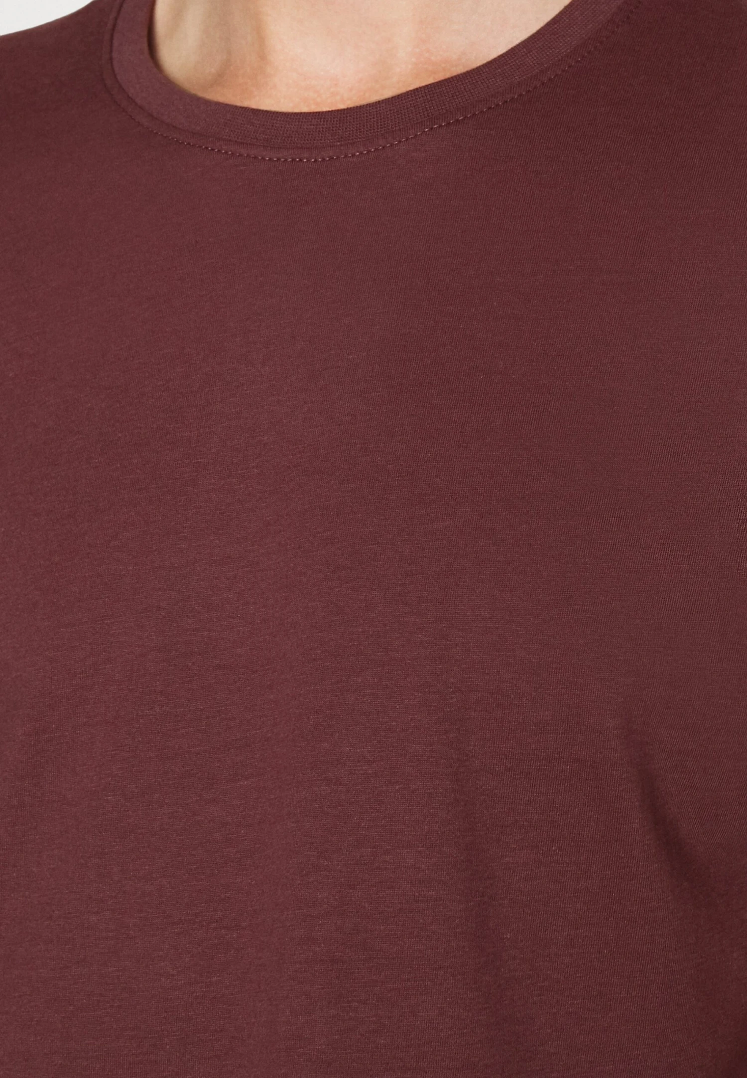 Pier One 5 Pack - T-Shirt Basic - Bordeaux/Light Grey/Brown 7 Pier One 5 Pack - T-Shirt Basic - Bordeaux/Light Grey/Brown - Afbeelding 7