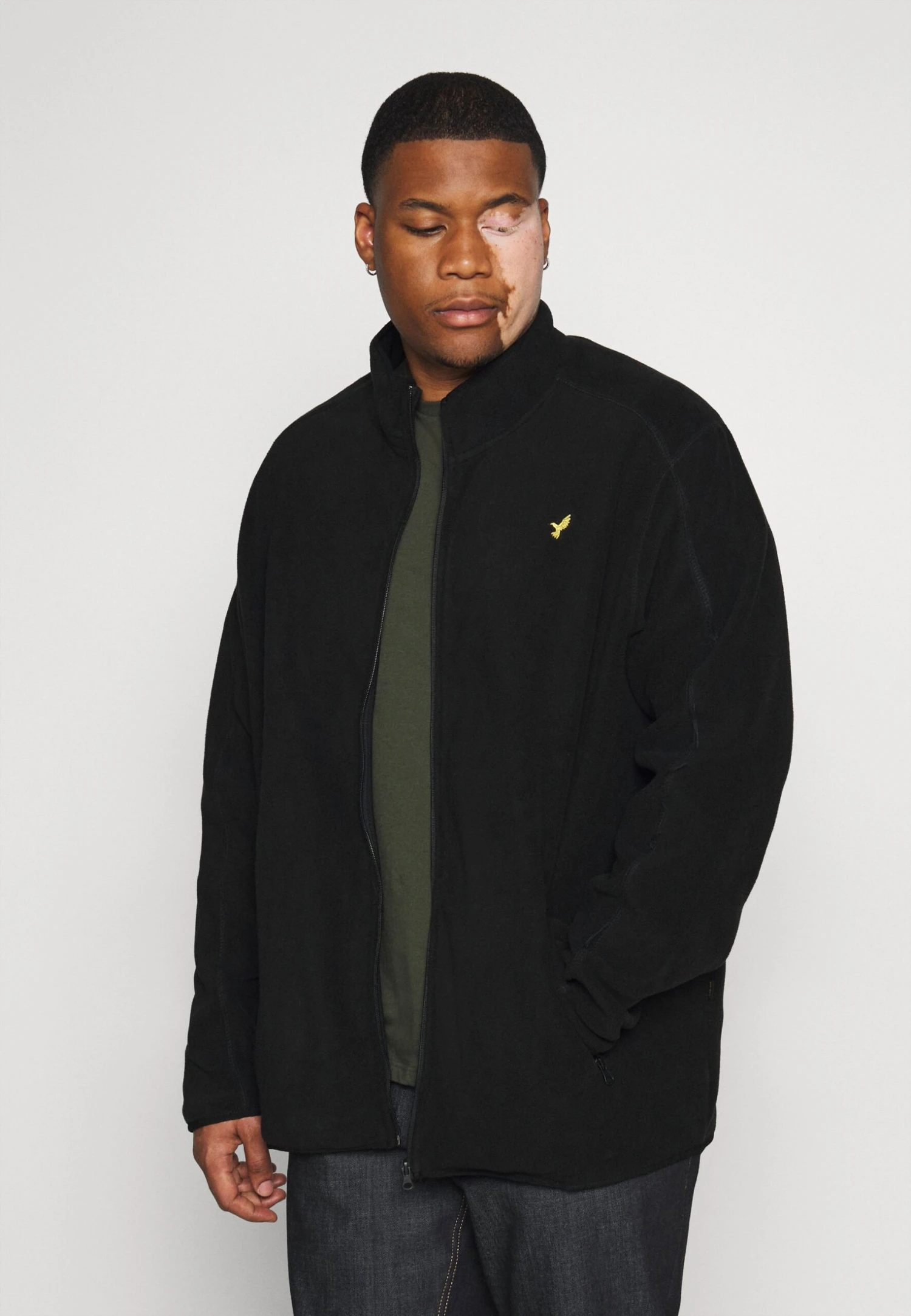 Pier One Fleecejas - Black 1 Pier One Fleecejas - Black