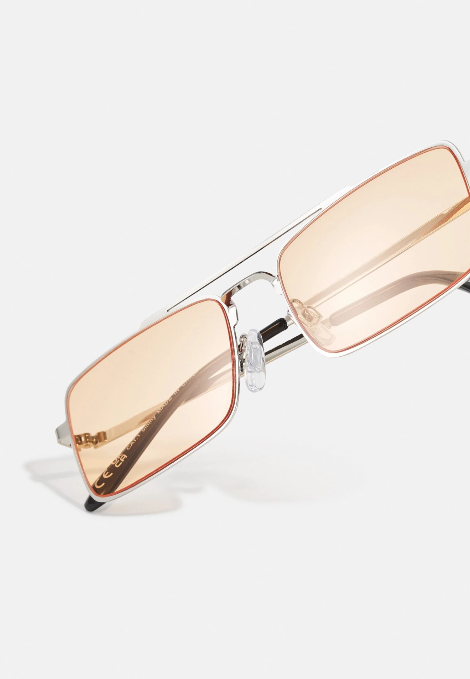 Pier One Unisex - Zonnebril - Silver-Coloured, Orange 4 Pier One Unisex - Zonnebril - Silver-Coloured, Orange - Afbeelding 4