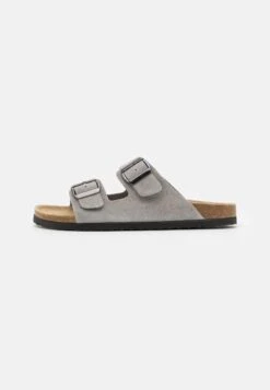 Pier One Leather Unisex - Pantoffels - Grey