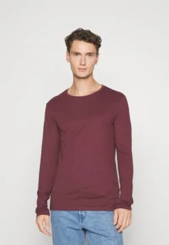 Pier One 2 Pack - Longsleeve - Bordeaux/Dark Blue -Herenkleding Winkel ec34e75e407e44c5926acc5c320e1444