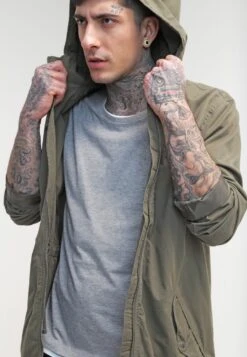 Pier One Parka - Khaki -Herenkleding Winkel ffa45efc2dcd46dca209c3efa063c7ea